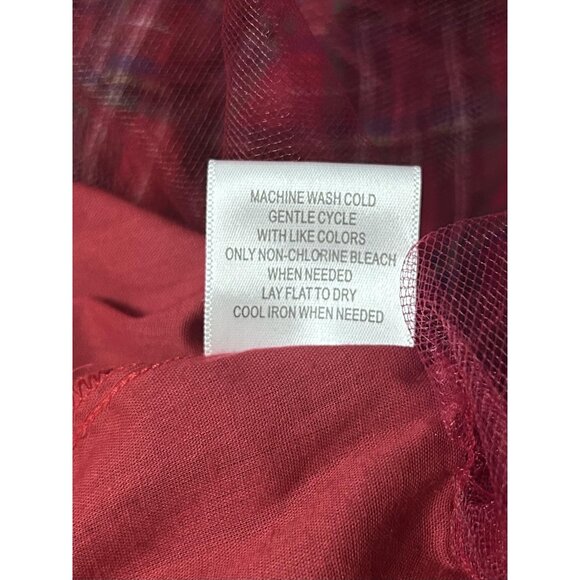 ModCloth Dress Womens 8 Red Tartan Plaid Fit & Flare Midi Holiday Party Retro - Picture 14 of 16